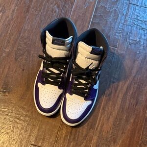 Jordan 1 high OG court purple. Men's size 13